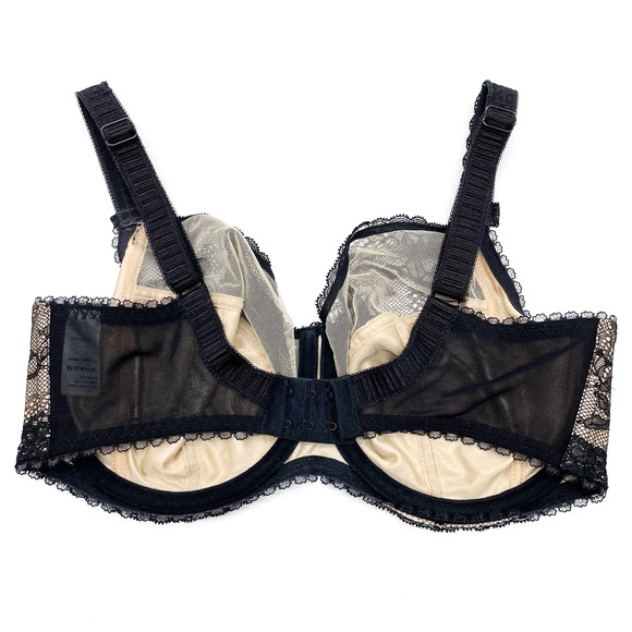 Fantasie Womens 34H Susanna Mesh Lace Side Support Underwire Bra Black FL-2402 - Picture 3 of 9